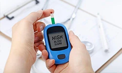 Diabetes can be the risk factors of high BP